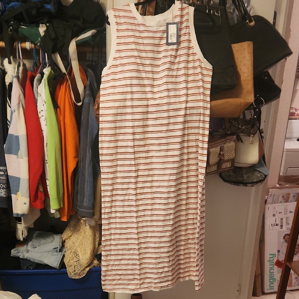 Striped Sleeveless Dress